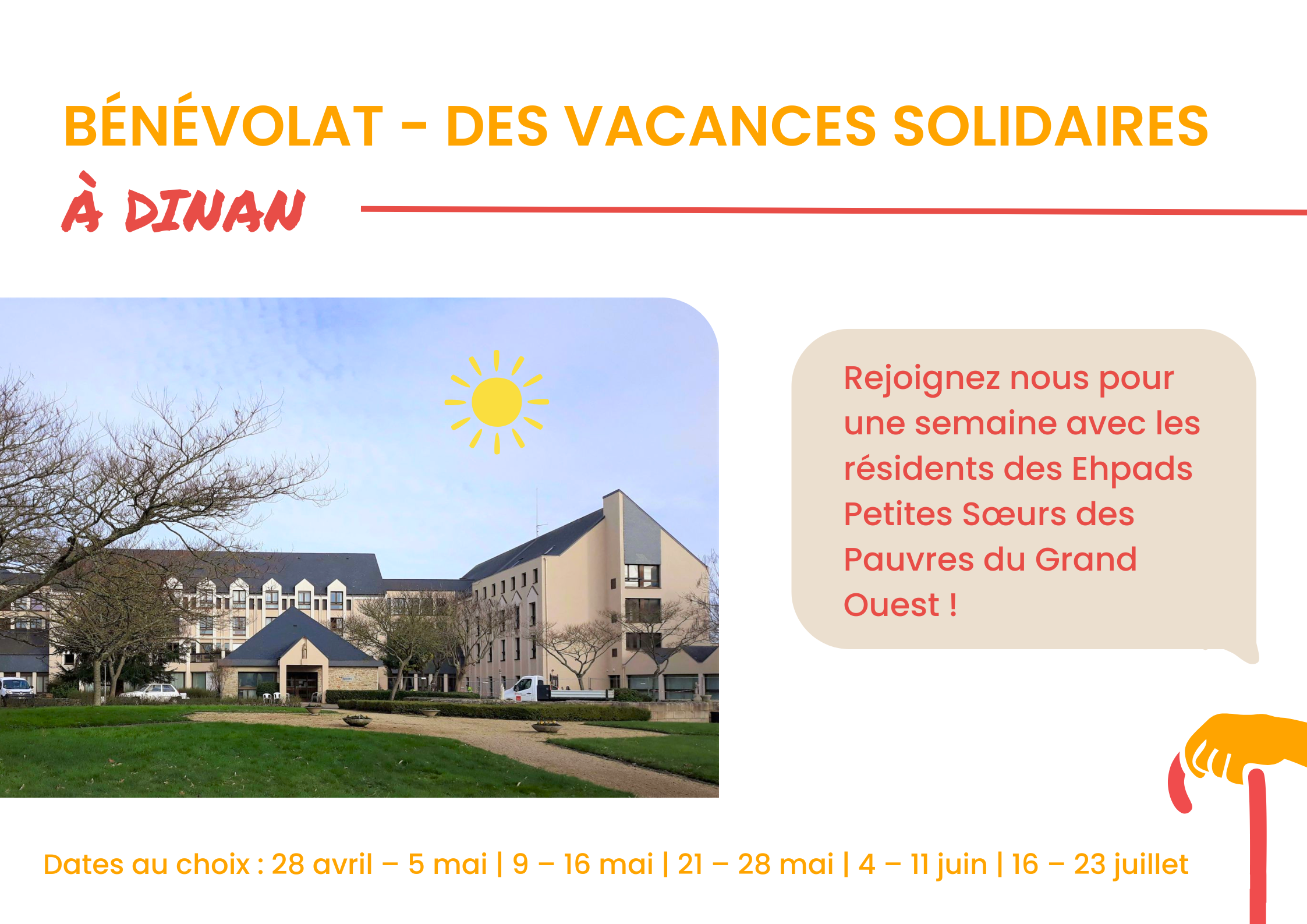 Affiche avec une photo de la maison de Dinan et les informations pratiques