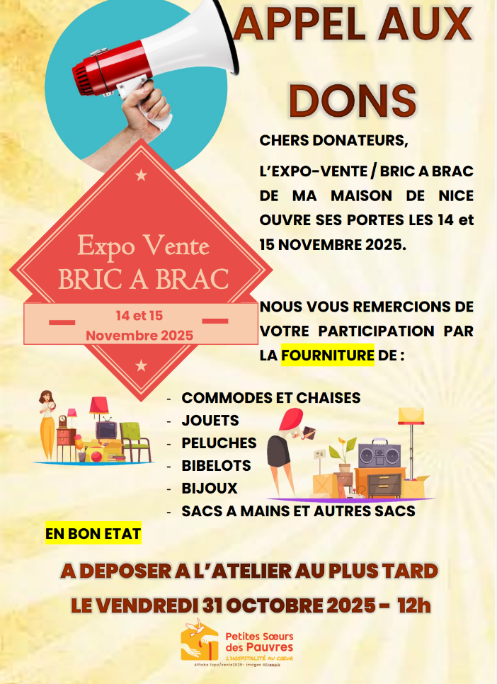 Affiche appels aux dons