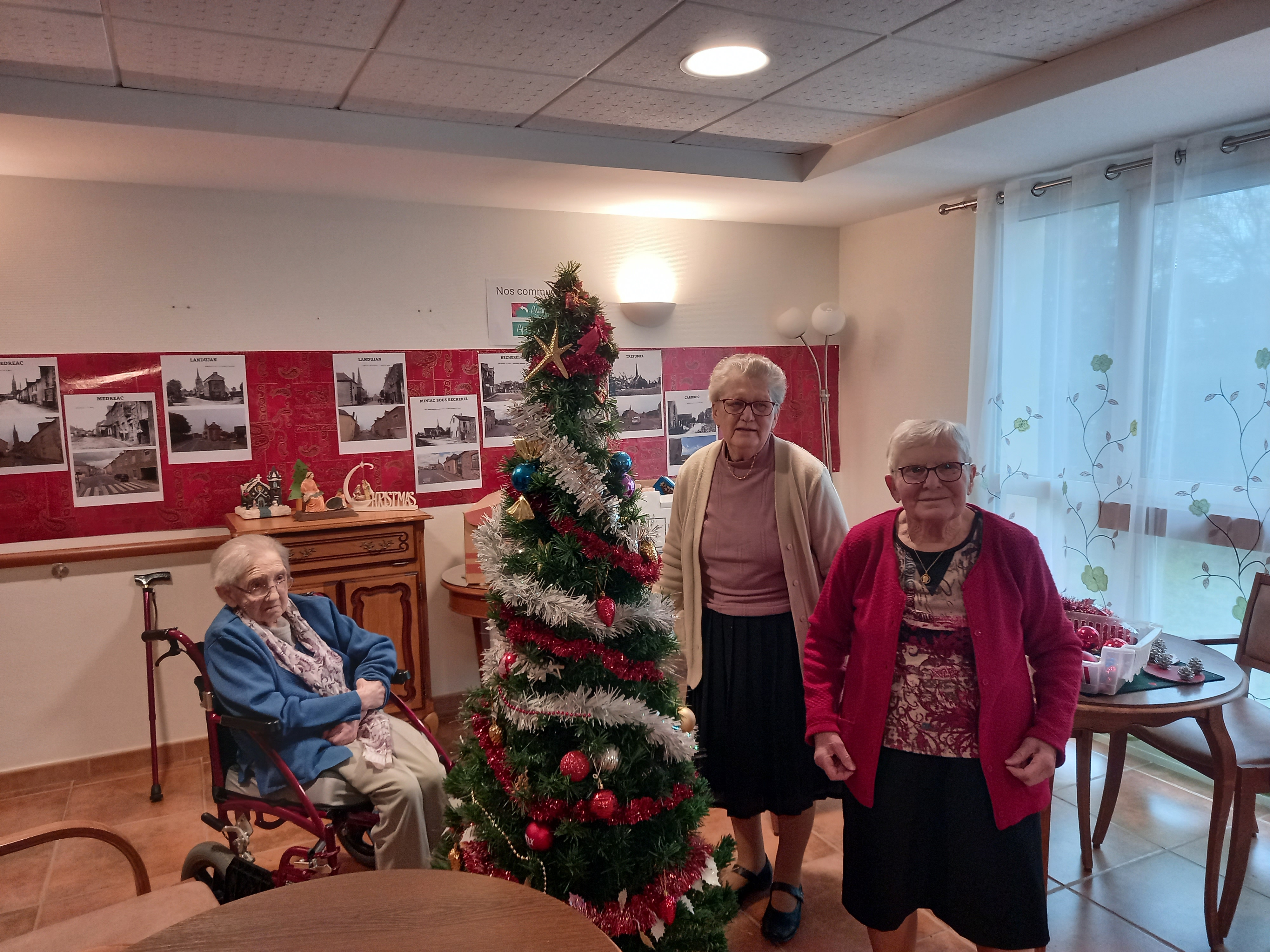 autour du sapin de Noël