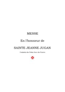 texte de la messe de Jeanne Jugan
