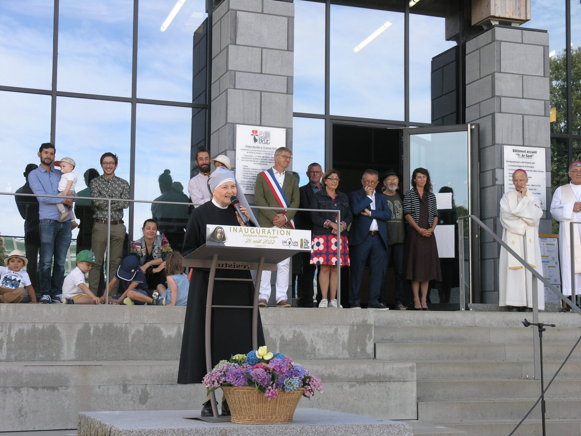 Inauguration de la statue de sainte Jeanne Jugan 28-08-2022